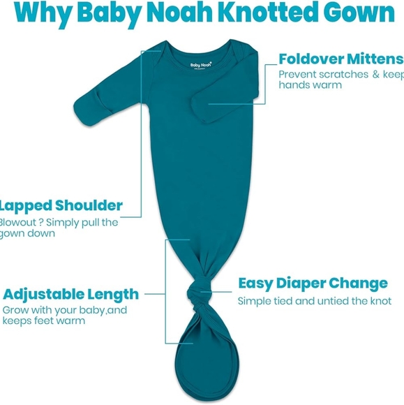 Baby Noah gown set - Picture 3 of 7